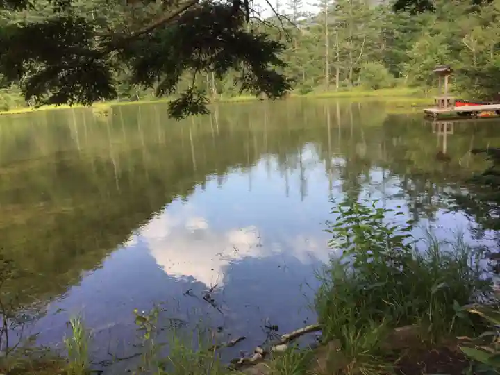 穂高神社奥宮の周辺