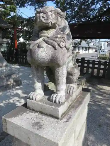 金攫八幡宮の狛犬