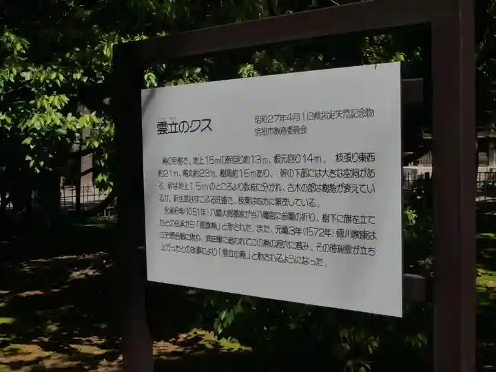 浜松八幡宮の自然