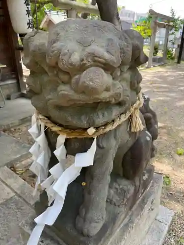 竹渕神社の狛犬