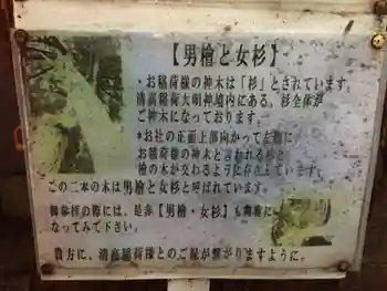 清高稲荷社の御朱印 2020年11月