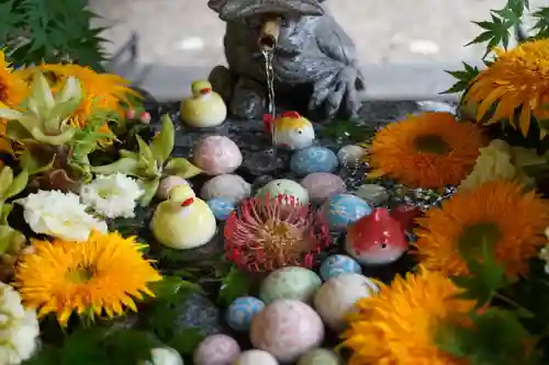 滑川神社 - 仕事と子どもの守り神の手水舎