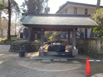 埼玉縣護國神社の手水舎