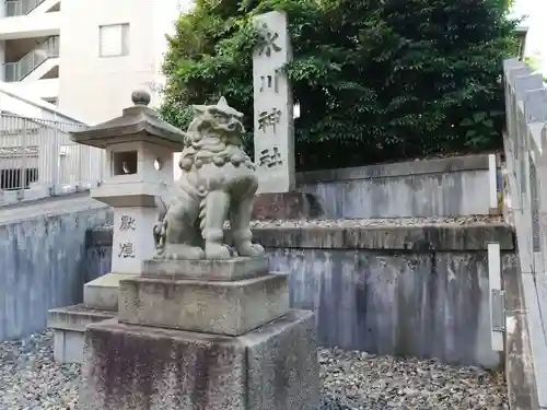 白金氷川神社の狛犬