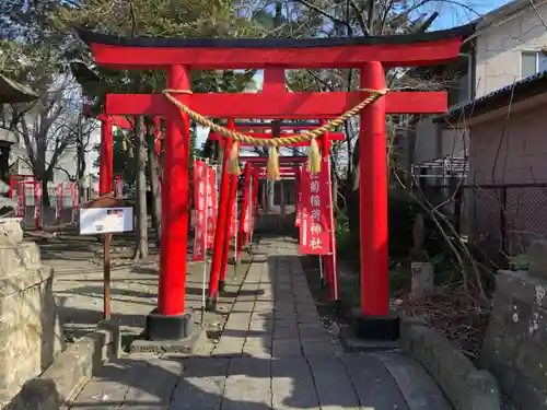 於菊稲荷神社の鳥居