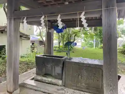 釧路一之宮 厳島神社の手水舎