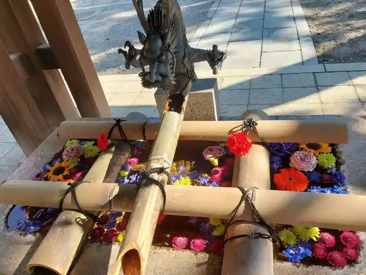 安江八幡宮(金沢水天宮)の手水舎