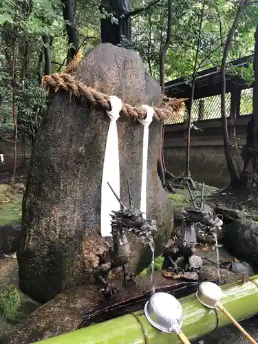 龍田大社の手水舎