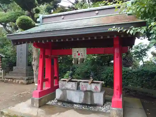 森浅間神社の手水舎