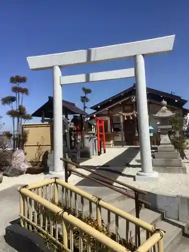 中島黒體龍王大神社の鳥居