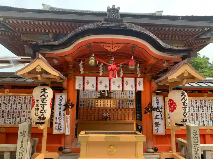 地主神社の本殿・本堂