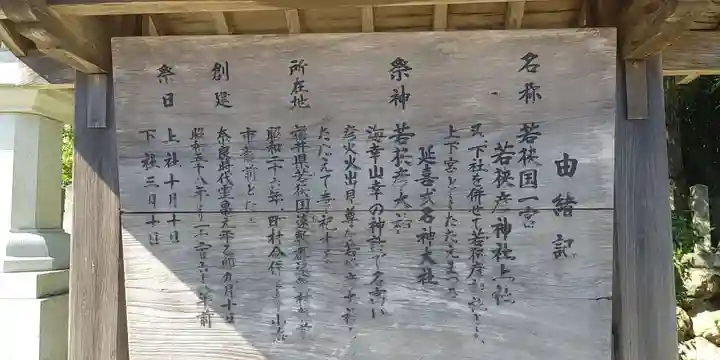 若狭彦神社(上社)の歴史