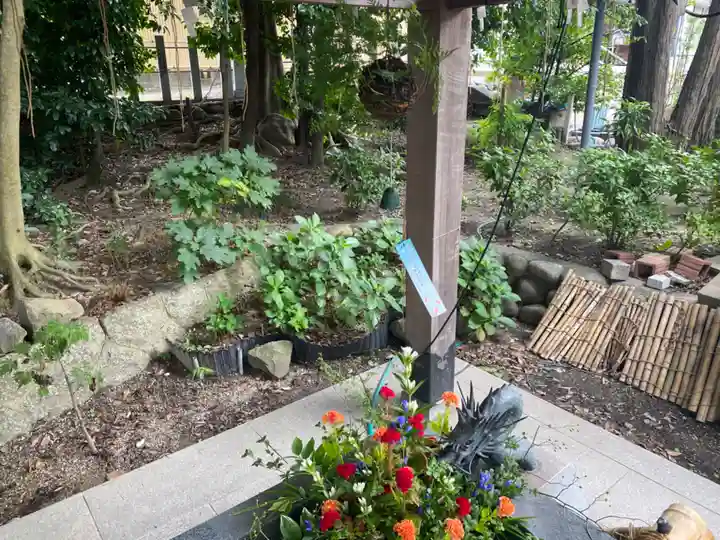 東海市熊野神社の手水舎
