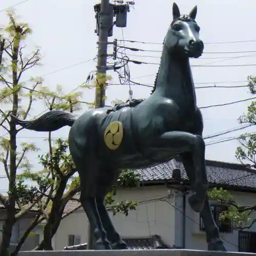 建石勝神社の狛犬