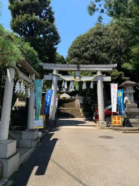 太子堂八幡神社の鳥居