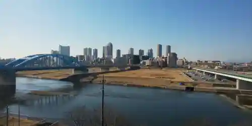 多摩川浅間神社の景色