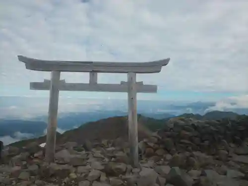 乗鞍本宮の鳥居