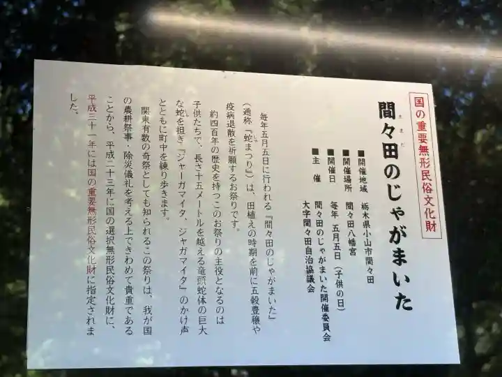 間々田八幡宮(栃木県)