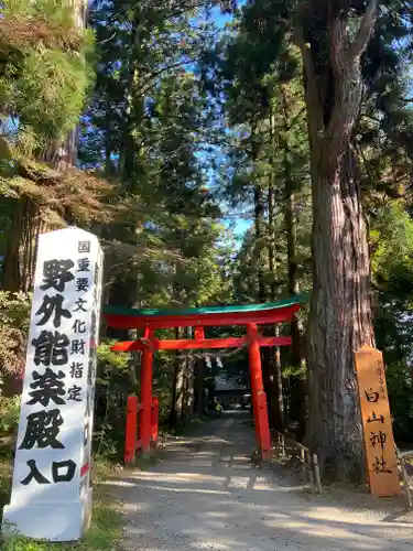 白山神社の鳥居