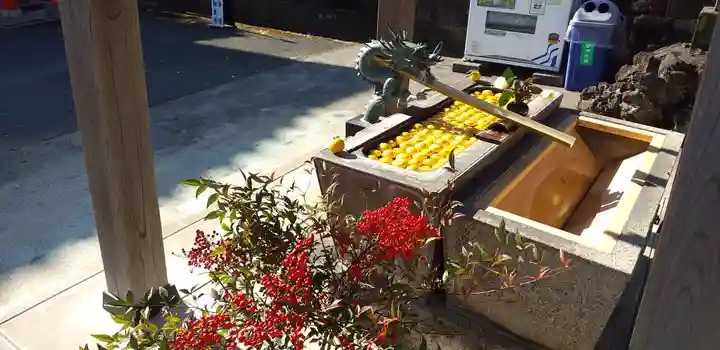 武蔵第六天神社の手水舎