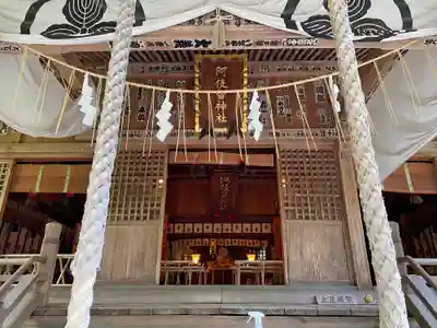 阿伎留神社の本殿・本堂