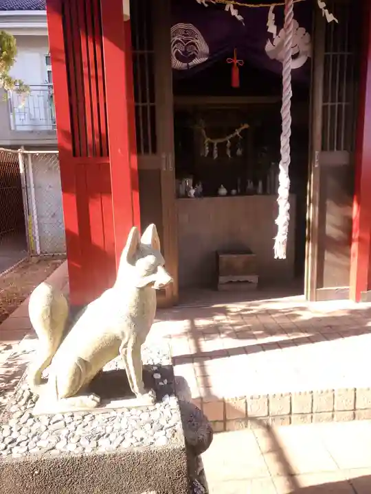 中村稲荷大明神の狛犬