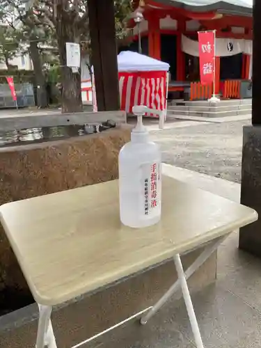 麻布氷川神社の感染症対策