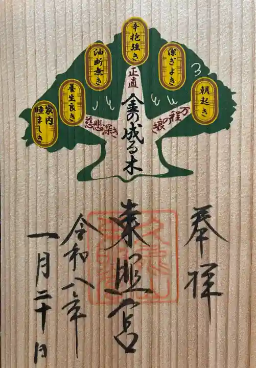 久能山東照宮の御朱印