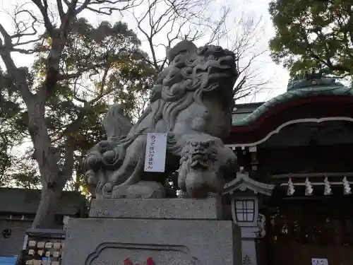 駒繋神社の狛犬