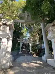 多摩川浅間神社の鳥居