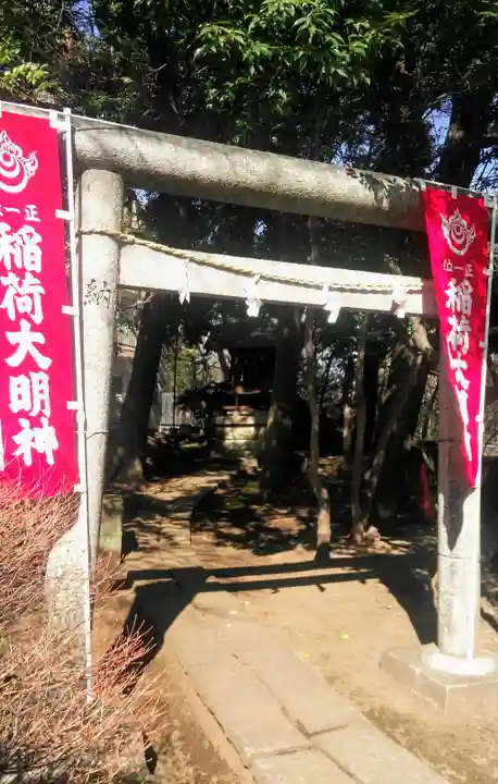 松が丘北野神社の鳥居