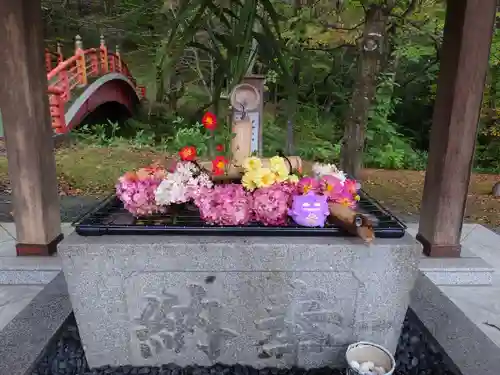 新得神社の手水舎