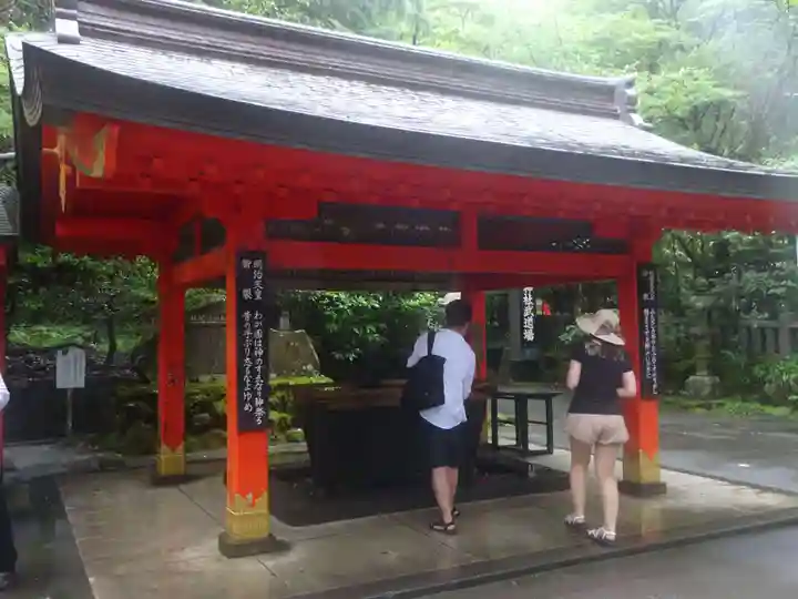 箱根神社の手水舎