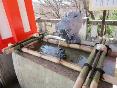 足利織姫神社の手水舎