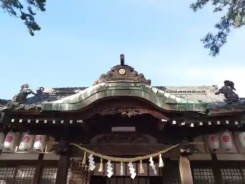 手筒花火発祥の地 吉田神社の本殿・本堂