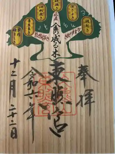 久能山東照宮の御朱印