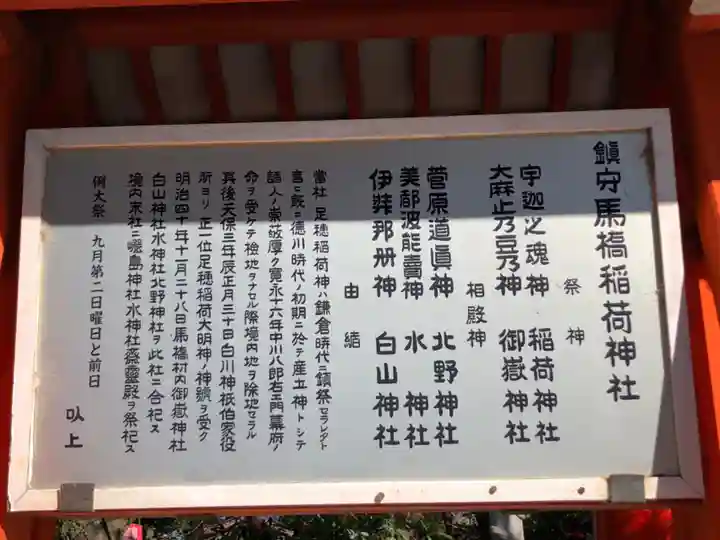 馬橋稲荷神社の歴史