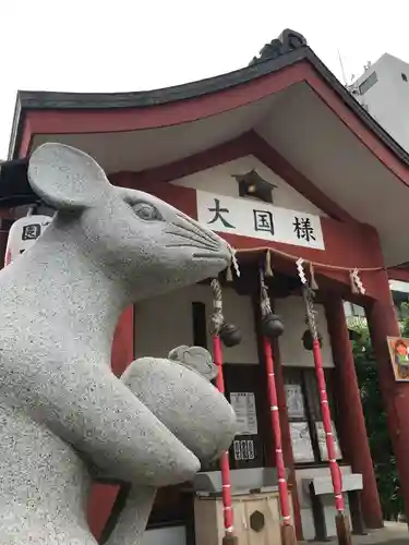 敷津松之宮　大国主神社の狛犬