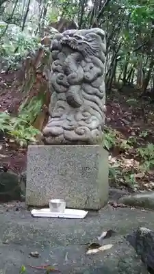 龍の入不動尊の像