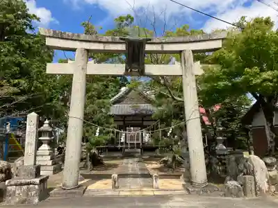 山部神社の鳥居