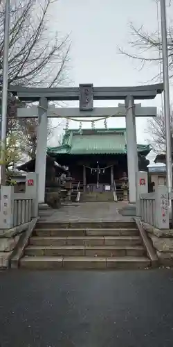 上平間八幡大神の鳥居