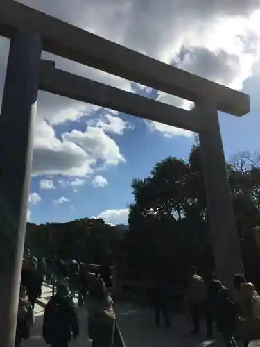 伊勢神宮内宮（皇大神宮）の鳥居