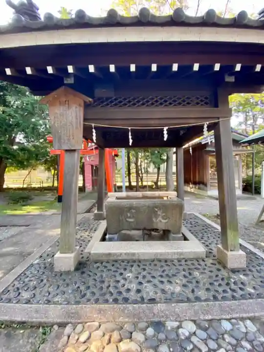 長田菅原神社の手水舎