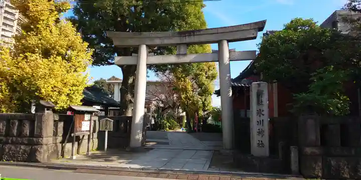 麻布氷川神社の鳥居