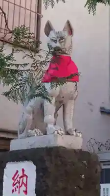 湯島御霊社の狛犬