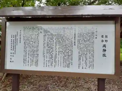 熊野居合両神社(山形県)