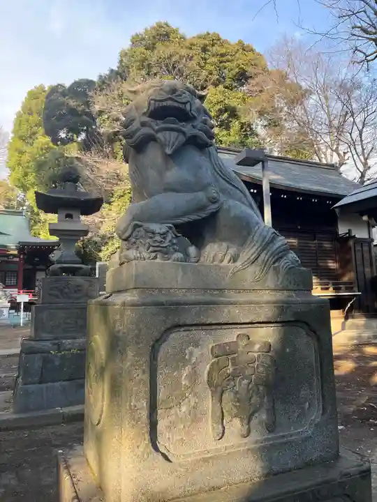 中野氷川神社の狛犬