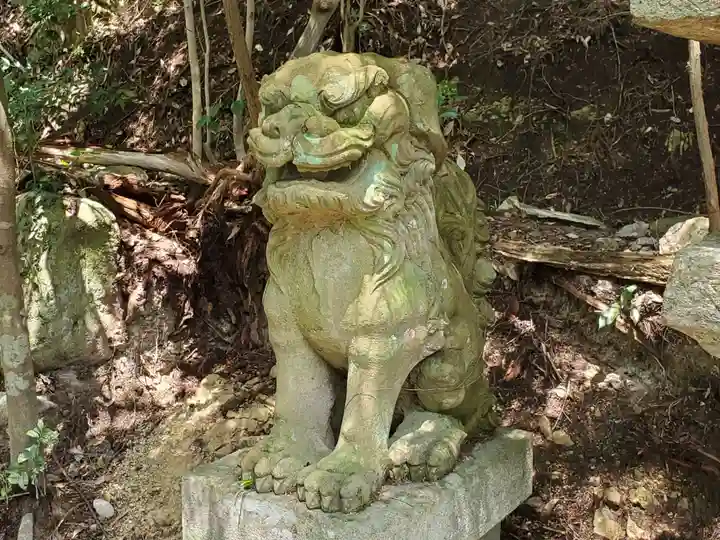 駒宇佐八幡神社の狛犬