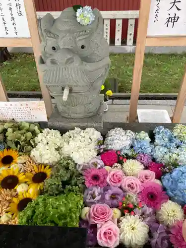 新川皇大神社の手水舎