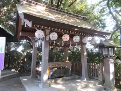 検見川神社の手水舎